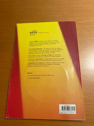 Libro de francés con DVD audio B2