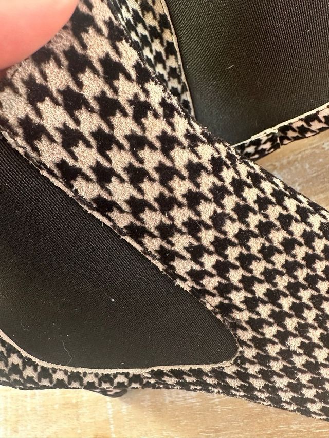 Zapato tela pata de gallo