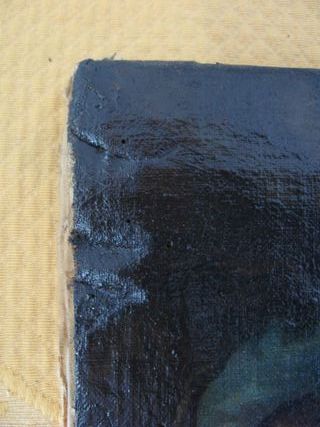 Antico dipinto San Antonio Abate fine XVIII