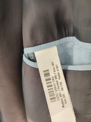 Chaqueta hombre plumas 