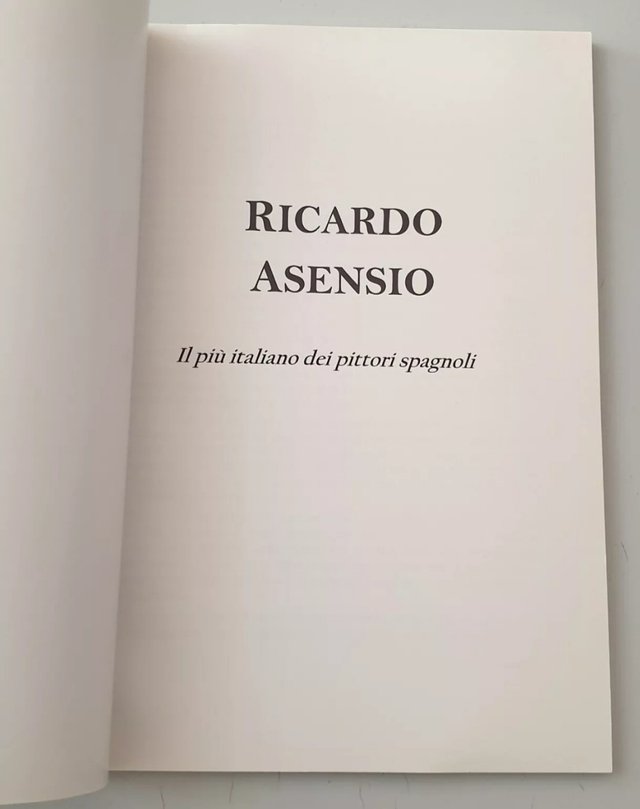 LIBRO RICARDO ASENSIO DALLA FIGURA ALL'