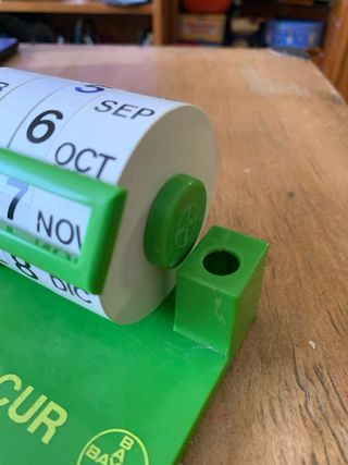 Calendario vintage de Bayer