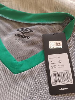 Camiseta térmica Umbro verde/gris