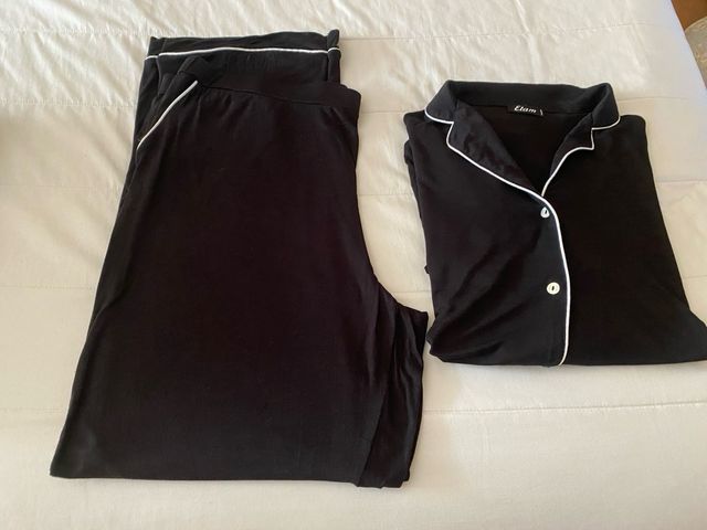 Pijama Etam negro corte masculino