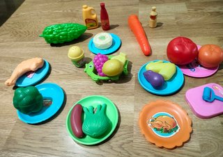 Juego de cocinita y complementos