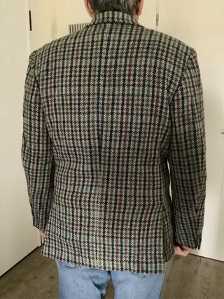 Giacca in lana motivo a quadri