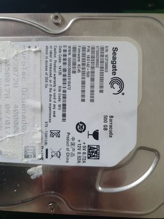 Discos duros 500 Gb SATA