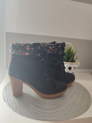 Botínes negros tacón Buonarotti