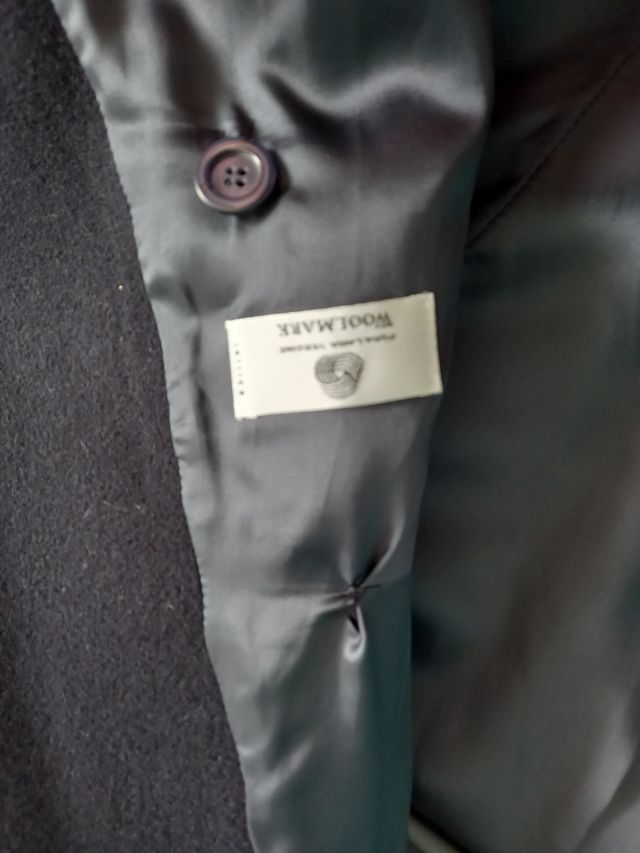 Cappotto lungo nuovo da uomo. Lana 100%