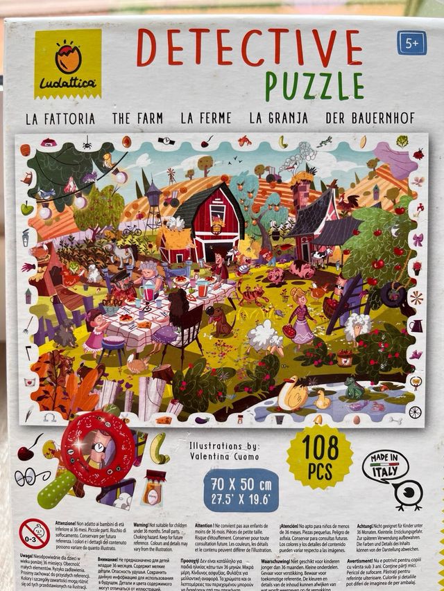 Puzzle detective infantil