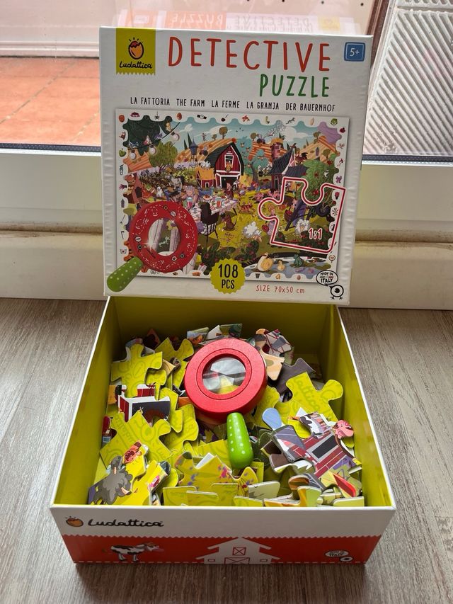 Puzzle detective infantil