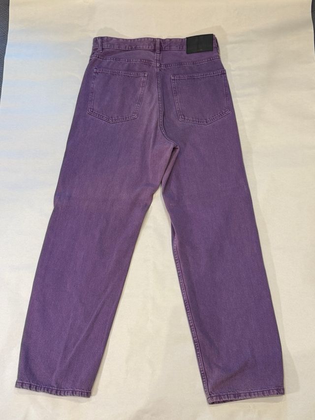Purple zara baggy jeans