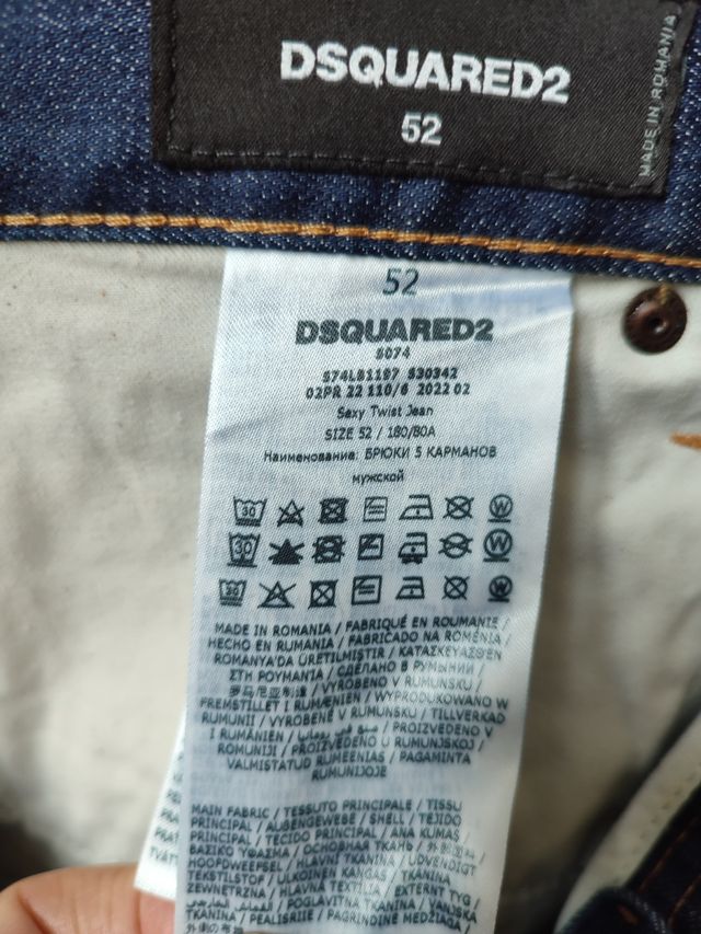 Jeans DSquared2 taglia 52 IT