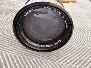 Objetivo Canon fd 200mm