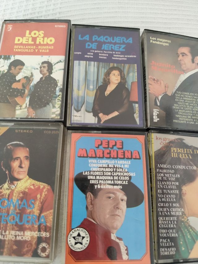 Música española, 6 cassettes variados