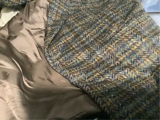 Giacca in lana verde/marrone