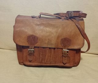 Bolso/cartera/bandolera cuero vintage.