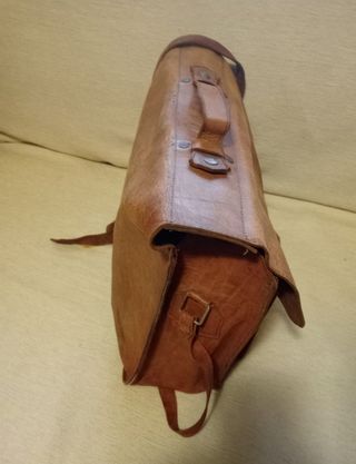 Bolso/cartera/bandolera cuero vintage.