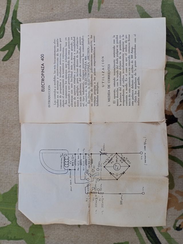 Electropinza.Medidor corriente 1968