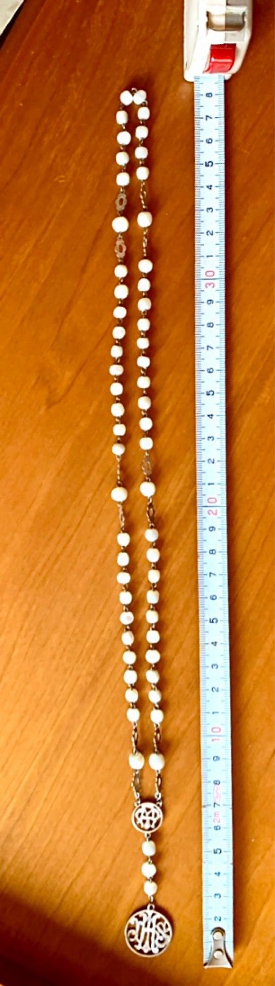 ROSARIO, antiguo de Plata y NÁCAR, Vintage