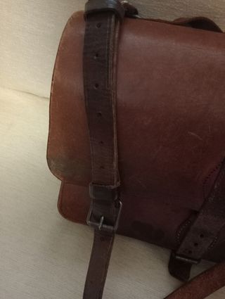 Bolso/cartera/bandolera cuero vintage