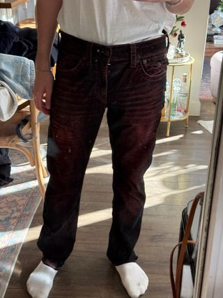 True religion red jeans