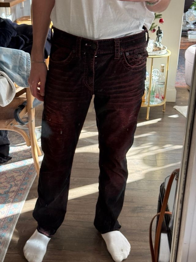 True religion red jeans