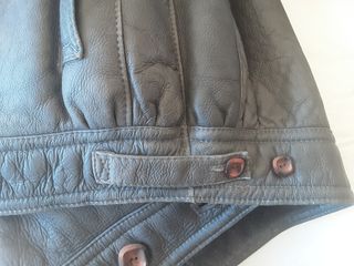 Chaqueta de piel de oveja de cuero