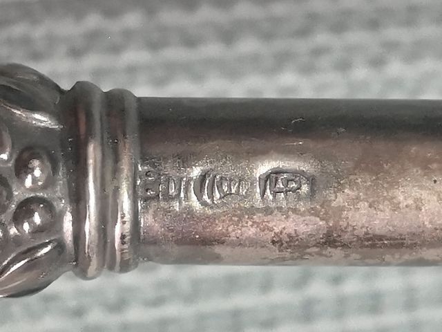 Antica stilografica in argento marcato 800/1000