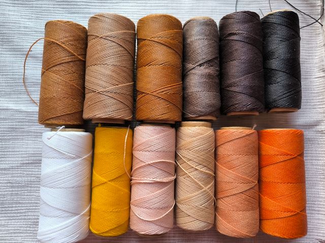 Pendientes macramé.