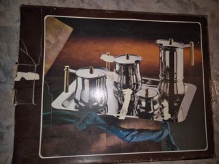 Juego de café y té 5 piezas acero inox