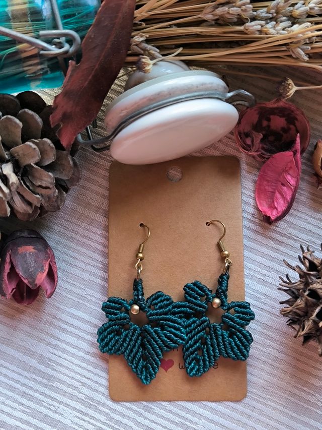 Pendientes macramé