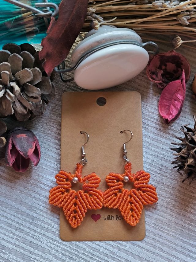 Pendientes macramé