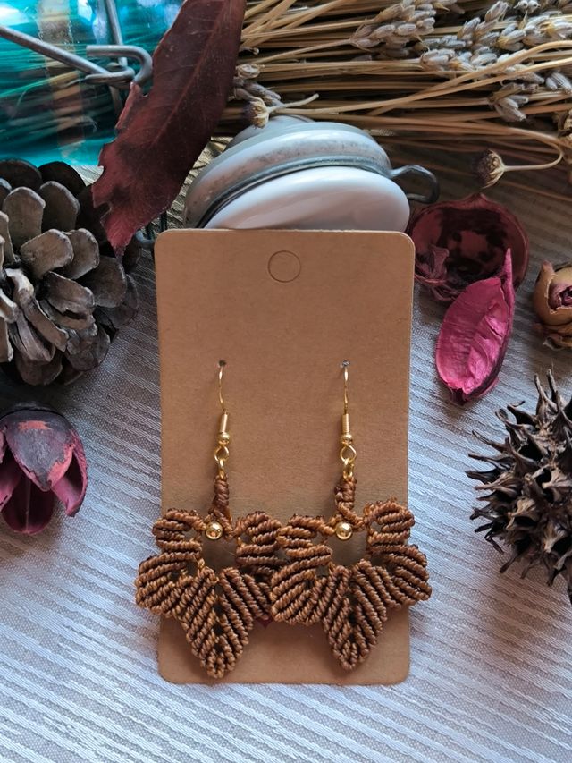Pendientes macramé