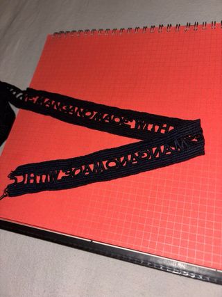Un Rotolo Di FETTUCCIA FIRMATO:”MANGANO”ORIGINALE 