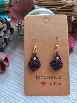 Pendientes macramé.