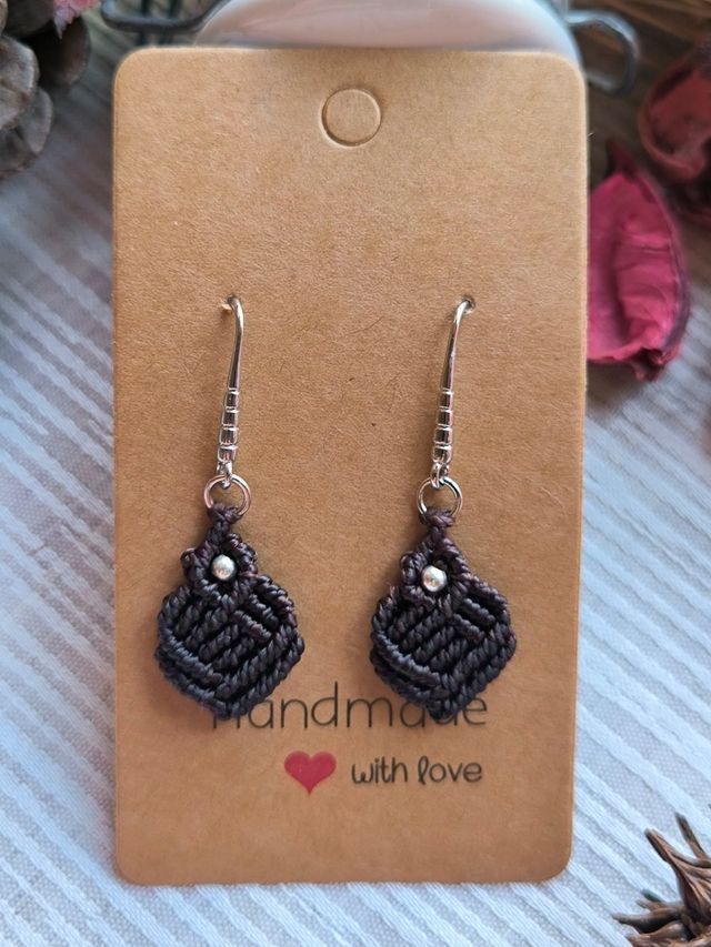 Pendientes macramé.