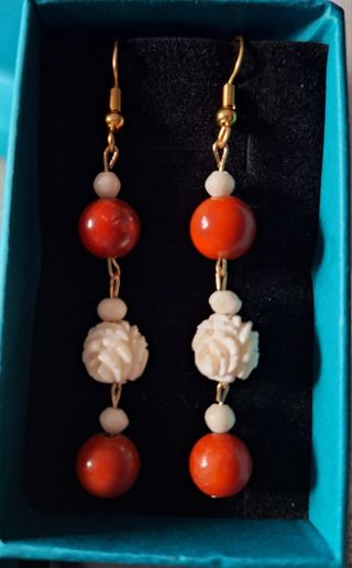 Pendiente de coral 