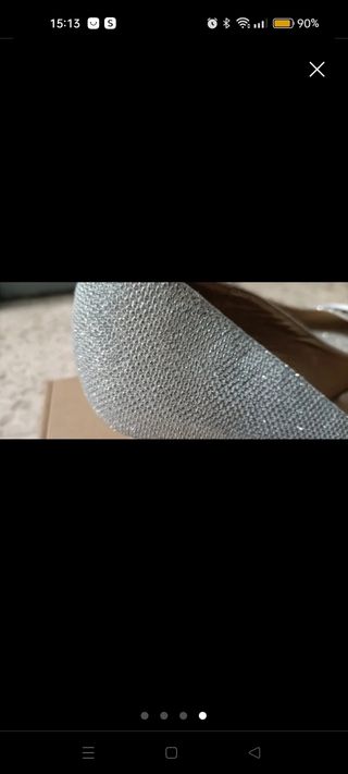 Zapatos plateados