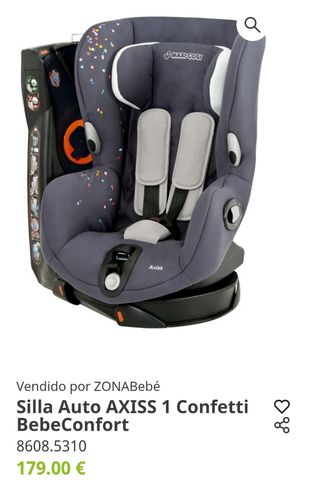 Chollo silla coche bebe confort axiss fucsia.