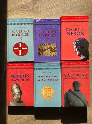 12 novelas históricas colección Los Conquistadores