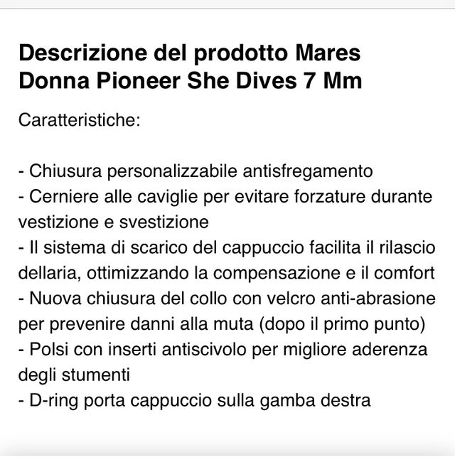 MUTA MARES PIONEER DONNA
