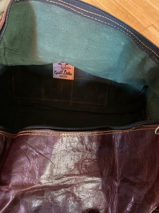 Bolsa de cuero de viaje marca Gusti Leather