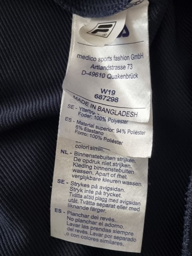 Giacca Fila track top irodium