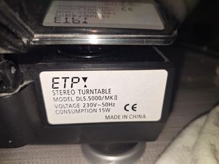 TOCADISCOS MARCA ETAP