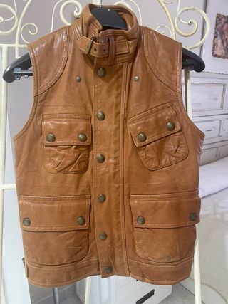 Chaleco piel Ralph Lauren