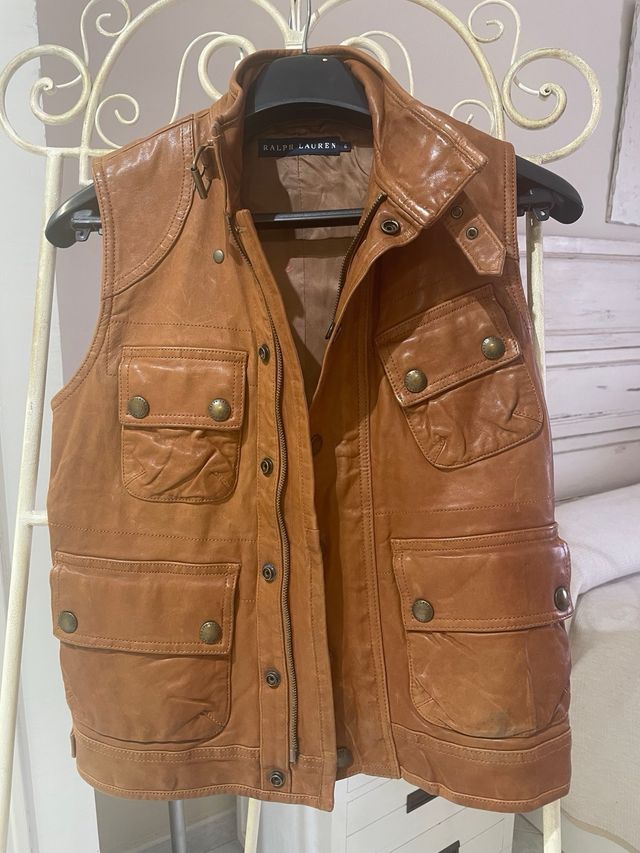 Chaleco piel Ralph Lauren
