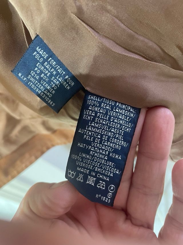 Chaleco piel Ralph Lauren