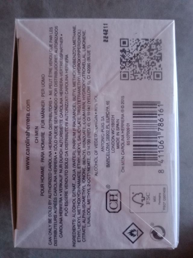 200ml. Men de Carolina Herrera