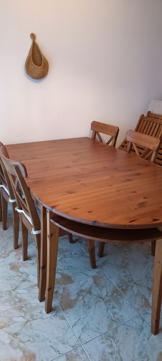 Mesa de madera 8 comensales